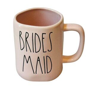 RAE DUNN COLLECTION Pink with Black Text “BRIDES MAID" Mug